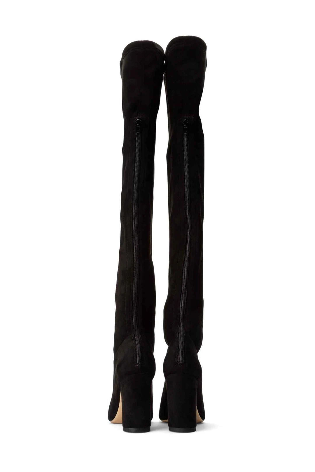 Tony Bianco Estella Black Stretch Suede 8.5cm Long Boots 6 Tony Bianco Estella Black Stretch Suede 8.5cm Long Boots