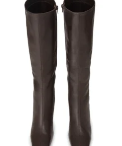 Tony Bianco New Arrivals Fantasy Chocolate Nappa 8cm Calf Boots 12 Tony Bianco New Arrivals Fantasy Chocolate Nappa 8cm Calf Boots