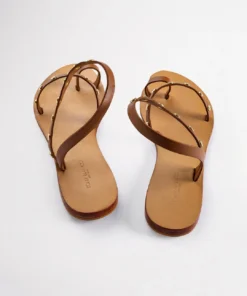 Tony Bianco Back In Stock Finola Tan 1cm Flats