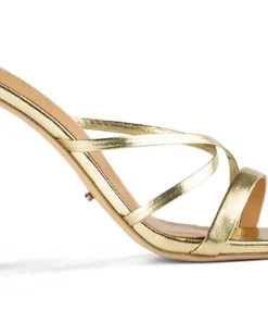 Tony Bianco Fior Gold Nappa Metallic 11cm Heels