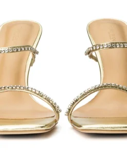 Tony Bianco Shoes Fletcher Gold Nappa Metallic 10.5cm Heels