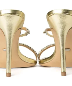 Tony Bianco Shoes Fletcher Gold Nappa Metallic 10.5cm Heels