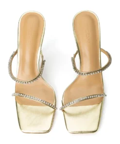 Tony Bianco Shoes Fletcher Gold Nappa Metallic 10.5cm Heels