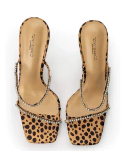 Tony Bianco Fletcher Leopard Satin 10.5cm Heels Shoes