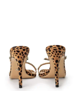 Tony Bianco Fletcher Leopard Satin 10.5cm Heels Shoes