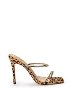 Tony Bianco Fletcher Leopard Satin 10.5cm Heels Shoes