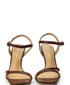 Tony Bianco Florenz Choc Snake 10.5cm Heels Shoes