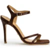 Tony Bianco Florenz Choc Snake 10.5cm Heels Shoes