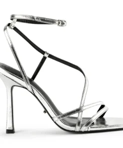 Tony Bianco Franci Silver Foil 10.5cm Heels Best Sellers