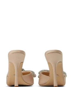 Tony Bianco New Arrivals Franki Nude Satin 10.5cm Heels