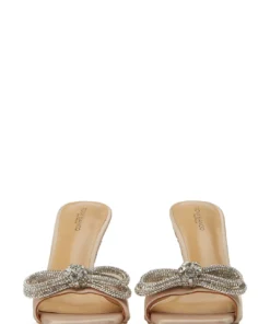 Tony Bianco New Arrivals Franki Nude Satin 10.5cm Heels