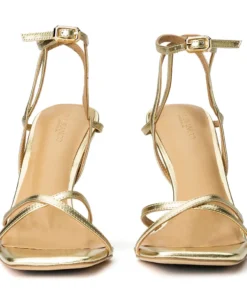 Tony Bianco Frisky Gold Nappa Metallic 10.5cm Heels