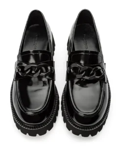 Tony Bianco Hot List Georgi Black Hi Shine 4cm Casual Shoes