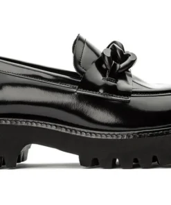 Tony Bianco Hot List Georgi Black Hi Shine 4cm Casual Shoes