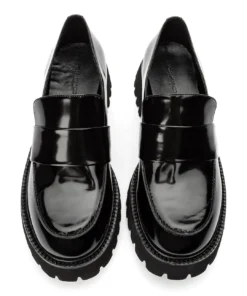 Tony Bianco Gisele Black Hi Shine 4cm Casual Shoes