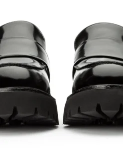 Tony Bianco Gisele Black Hi Shine 4cm Casual Shoes