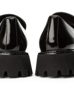 Tony Bianco Gisele Black Hi Shine 4cm Casual Shoes