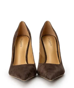 Tony Bianco Hot List Glamma Espresso Suede 11cm Heels
