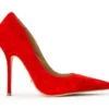 Tony Bianco Shoes Glamma Red Suede 11cm Heels