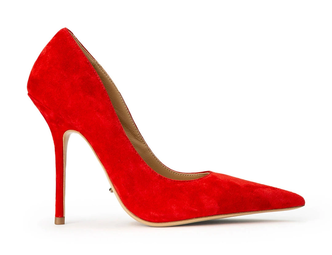 Tony Bianco Shoes Glamma Red Suede 11cm Heels 3 Tony Bianco Shoes Glamma Red Suede 11cm Heels