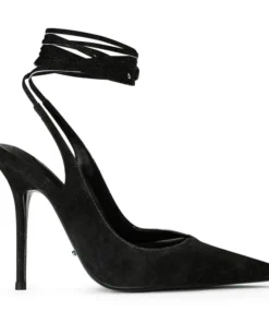 Tony Bianco Glint Black Suede 11cm Heels Shoes