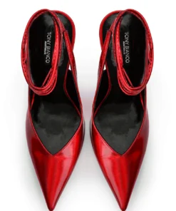 Tony Bianco Glint Red Illumine 11cm Heels Shoes