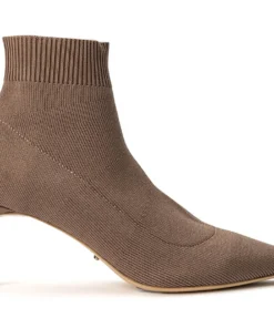Tony Bianco Gwen Almond Sock Knit 6.5cm Ankle Boots Shoes