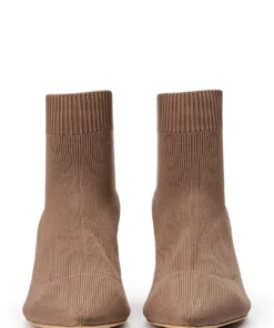 Tony Bianco Gwen Almond Sock Knit 6.5cm Ankle Boots Shoes