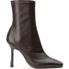 Tony Bianco Halsey Chocolate Nappa 10.5cm Ankle Boots