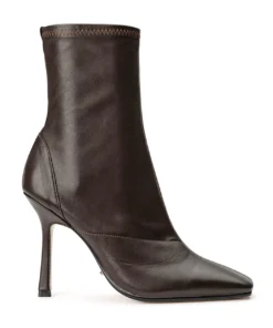 Tony Bianco Halsey Chocolate Nappa 10.5cm Ankle Boots
