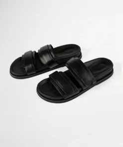 Tony Bianco Hawk Black Capretto 3.5cm Sandals Shoes