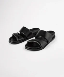 Tony Bianco Back In Stock Henry Black Nappa 3.5cm Sandals