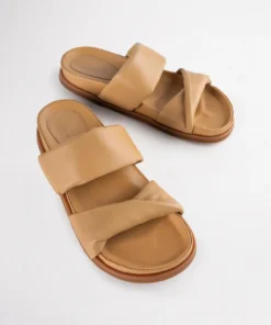 Tony Bianco Henry Honey Nappa 3.5cm Sandals