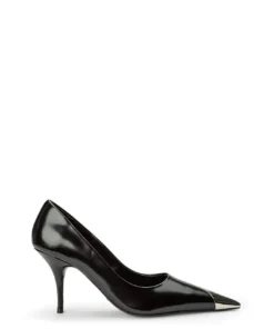 Tony Bianco Shoes Hilton Black Hi Shine 9.5cm Heels