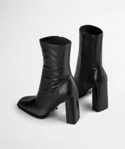 Tony Bianco Ines Black Como 10cm Ankle Boots Shoes