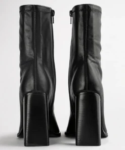 Tony Bianco Ines Black Como 10cm Ankle Boots Shoes