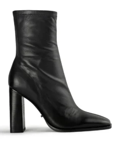 Tony Bianco Ines Black Como 10cm Ankle Boots Shoes