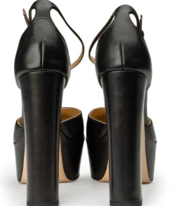 Tony Bianco New Arrivals Jagged Black Como 14cm Heels