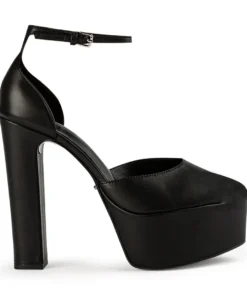 Tony Bianco New Arrivals Jagged Black Como 14cm Heels