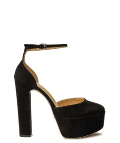 Tony Bianco Jagged Black Suede 14cm Heels New Arrivals