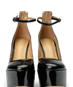 Tony Bianco Jaguar Black Patent 14cm Heels