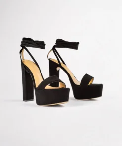 Tony Bianco Jaxx Black Phoenix 14cm Heels Shoes