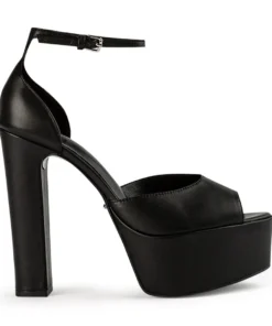 Tony Bianco Hot List Jayze Black Como 14cm Heels
