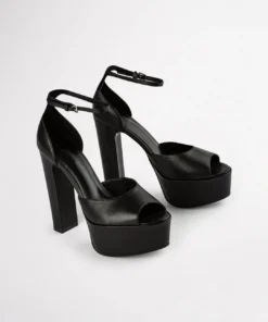 Tony Bianco Hot List Jayze Black Como 14cm Heels
