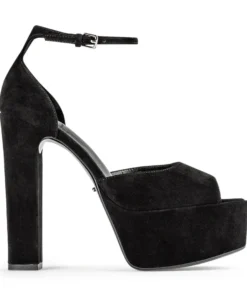 Tony Bianco Hot List Jayze Black Suede 14cm Heels