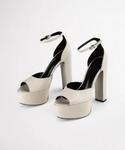 Tony Bianco Hot List Jayze Vanilla Nappa 14cm Heels
