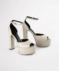 Tony Bianco Hot List Jayze Vanilla Nappa 14cm Heels