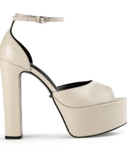 Tony Bianco Hot List Jayze Vanilla Nappa 14cm Heels