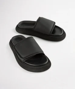 Tony Bianco Jessa Black Tonic 3cm Sandals Shoes