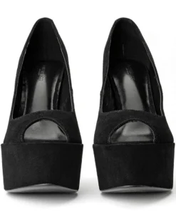 Tony Bianco Jewel Black Suede 14cm Heels